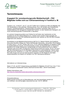 Programm FSC Deutschland