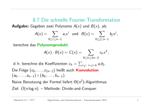 Algorithmen und Datenstrukturen - Die schnelle