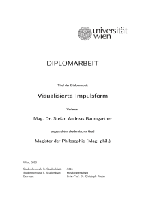 DIPLOMARBEIT Visualisierte Impulsform - E-Theses