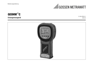 geohm c - PEWA Messtechnik