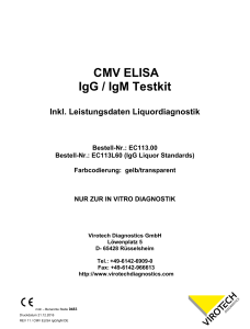 CMV ELISA IgG / IgM Testkit