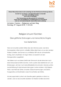 Religion ist zum Fürchten