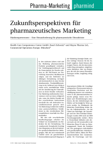 Pharma-Marketing pharmind Zukunftsperspektiven für