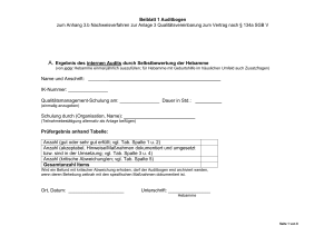 Beiblatt 1 Auditbogen zum Anhang 3.b - GKV