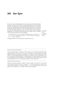 XIII Der Spin