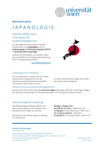 japanologie - SPL Ostasienwissenschaften