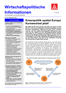 Krisenpolitik spaltet Europa