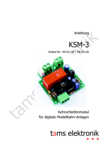 KSM-3 | Kehrschleifenmodul für digitale Modellbahn
