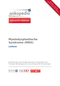 Myelodysplastische Syndrome (MDS)