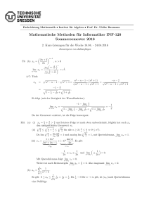 Mathematische Methoden für Informatiker INF-120