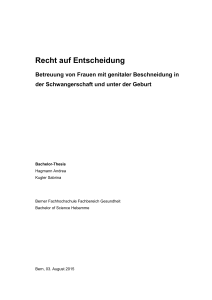 Recht auf Entscheidung. Betreuung von Frauen