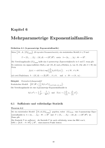 Mehrparametrige Exponentialfamilien