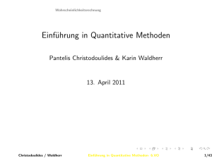 Einführung in Quantitative Methoden