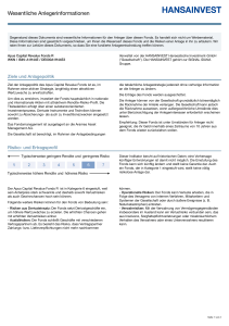 Key Investor Document - Apus Capital Revalue Fonds R