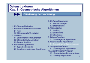 Datenstrukturen Kap. 8: Geometrische Algorithmen - fbi.h