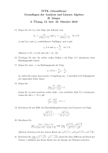 ITTK (Abendform) Grundlagen der Analysis und Lineare Algebra H