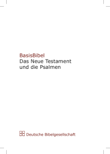 BasisBibel Das Neue Testament und die Psalmen