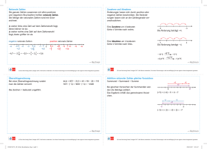 1 Rechnen 1 Rechnen Rationale Zahlen 1