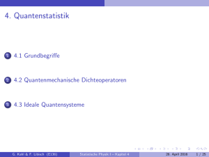 4. Quantenstatistik