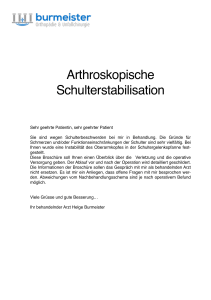 Arthroskopische Schulterstabilisation