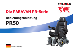 Die PARAVAN PR-Serie Bedienungsanleitung PR50