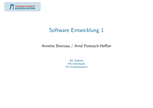 Software Entwicklung 1