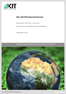 Die UN-Klimakonferenzen - Süddeutsches Klimabüro