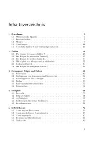 Inhaltsverzeichnis - G-CSC