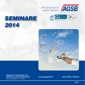 seminare 2014 - Die TÜV Akademie