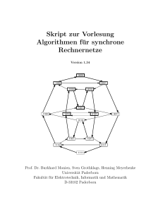 Skript zur Vorlesung Algorithmen für synchrone Rechnernetze