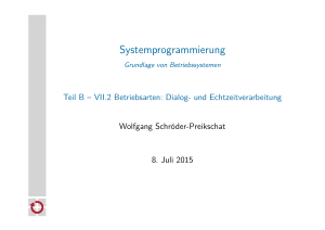 Systemprogrammierung - Department of Computer Science 4