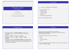 Programmieren in Python