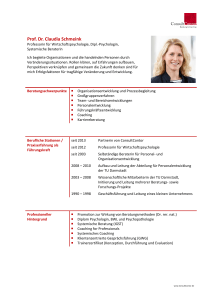 Prof. Dr. Claudia Schmeink