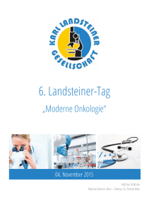 6. Landsteiner-Tag - Karl Landsteiner Gesellschaft