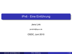 IPv6 - Eine Einführung