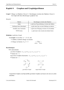 Kapitel 4 Graphen und Graphalgorithmen