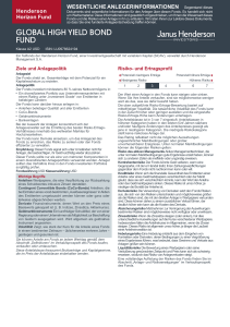 global high yield bond fund