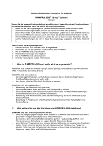 RAMIPRIL-ISIS 10 mg Tabletten 1. Was ist RAMIPRIL-ISIS