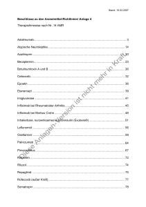 Beschlüsse zu den Arzneimittel-Richtlinien