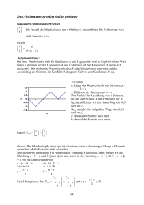 Das Abstimmungsproblem (ballot problem)