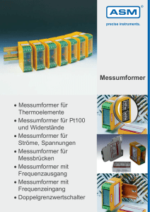 Messumformer - ASM Sensorik