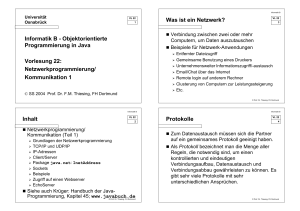 Netzwerkprogrammierung - Vorlesungen