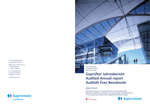 Geprüfter Jahresbericht Audited Annual report Auditált Éves