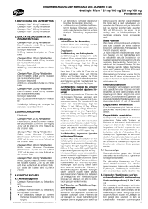 Quetiapin Pfizer® 25 mg/100 mg/200 mg/300 mg