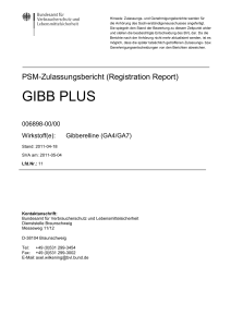 GIBB PLUS - Bundesamt für Verbraucherschutz und