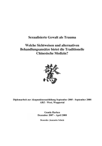 Leseprobe Diplomarbeit - Traditionelle Chinesische Medizin