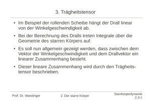 3. Trägheitstensor - Ing. Johannes Wandinger