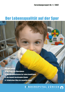 Der Lebensqualität auf der Spur