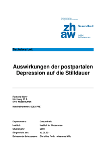 Auswirkungen der postpartalen Depression auf die Stilldauer