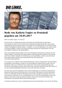 Rede von Kathrin Vogler zu Protokoll gegeben am 18.05.2017